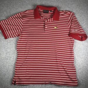Augusta National Polo Shirt Mens Large The Master's Golf Red White Stripe